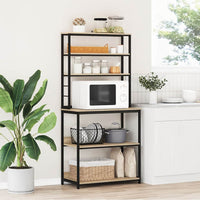 Mensola da cucina-Scaffale per Cucina Rovere Sonoma 80 x 40 x 168 cm