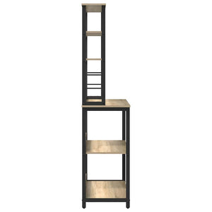 Mensola da cucina-Scaffale per Cucina Rovere Sonoma 80 x 40 x 168 cm