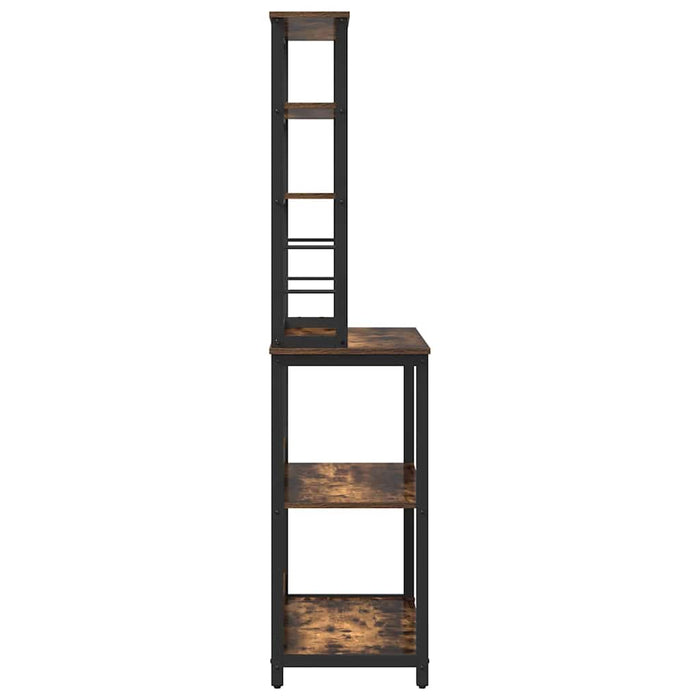 Mensola da cucina-Scaffale per Cucina Rovere fum¨¦ 80 x 40 x 168 cm