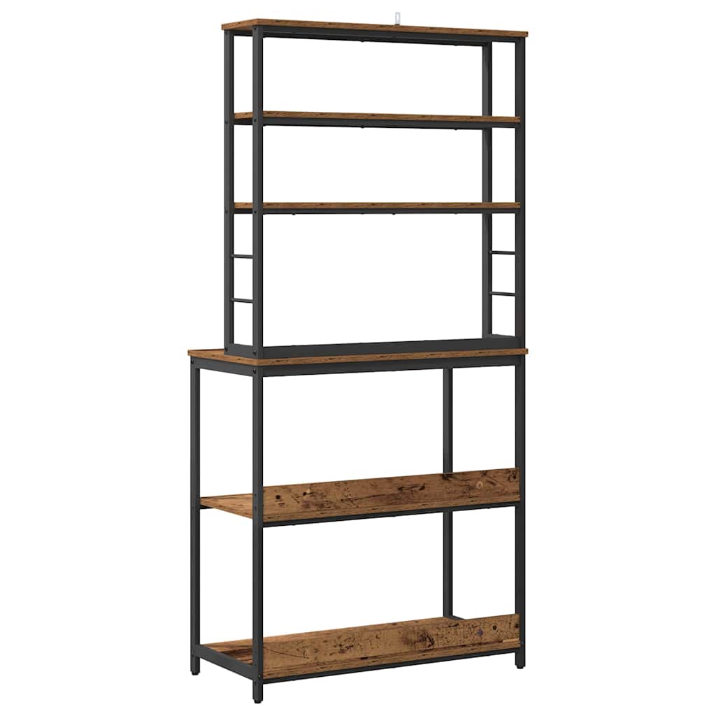 Mensola da cucina-Scaffale per Cucina Legno vecchio 80 x 40 x 168 cm