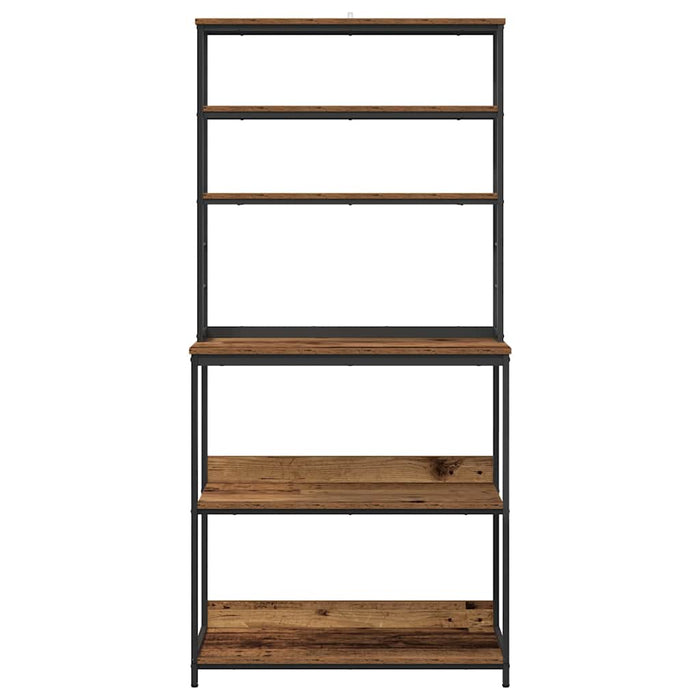 Mensola da cucina-Scaffale per Cucina Legno vecchio 80 x 40 x 168 cm