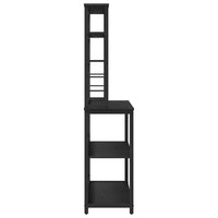 Mensola da cucina-Scaffale per Cucina Rovere Nero 100 x 40 x 168 cm