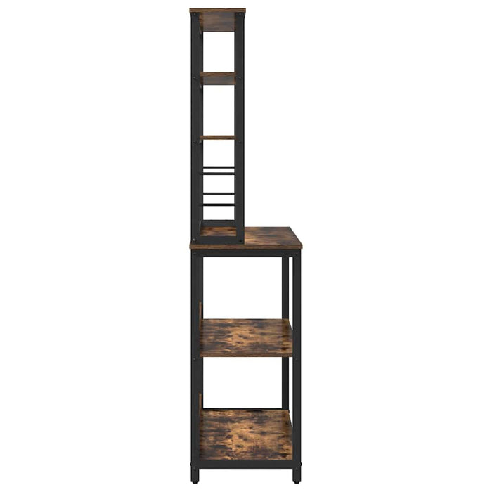 Mensola da cucina-Scaffale per Cucina Rovere fum¨¦ 100 x 40 x 168 cm