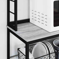 Mensola da cucina-Scaffale per Cucina Grigio Sonoma 100 x 40 x 168 cm