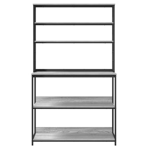 Mensola da cucina-Scaffale per Cucina Grigio Sonoma 100 x 40 x 168 cm