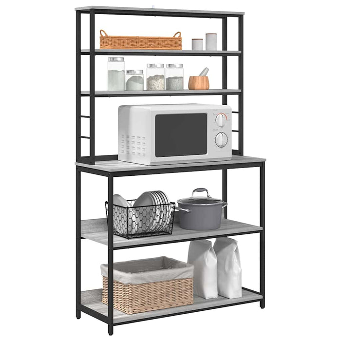 Mensola da cucina-Scaffale per Cucina Grigio Sonoma 100 x 40 x 168 cm