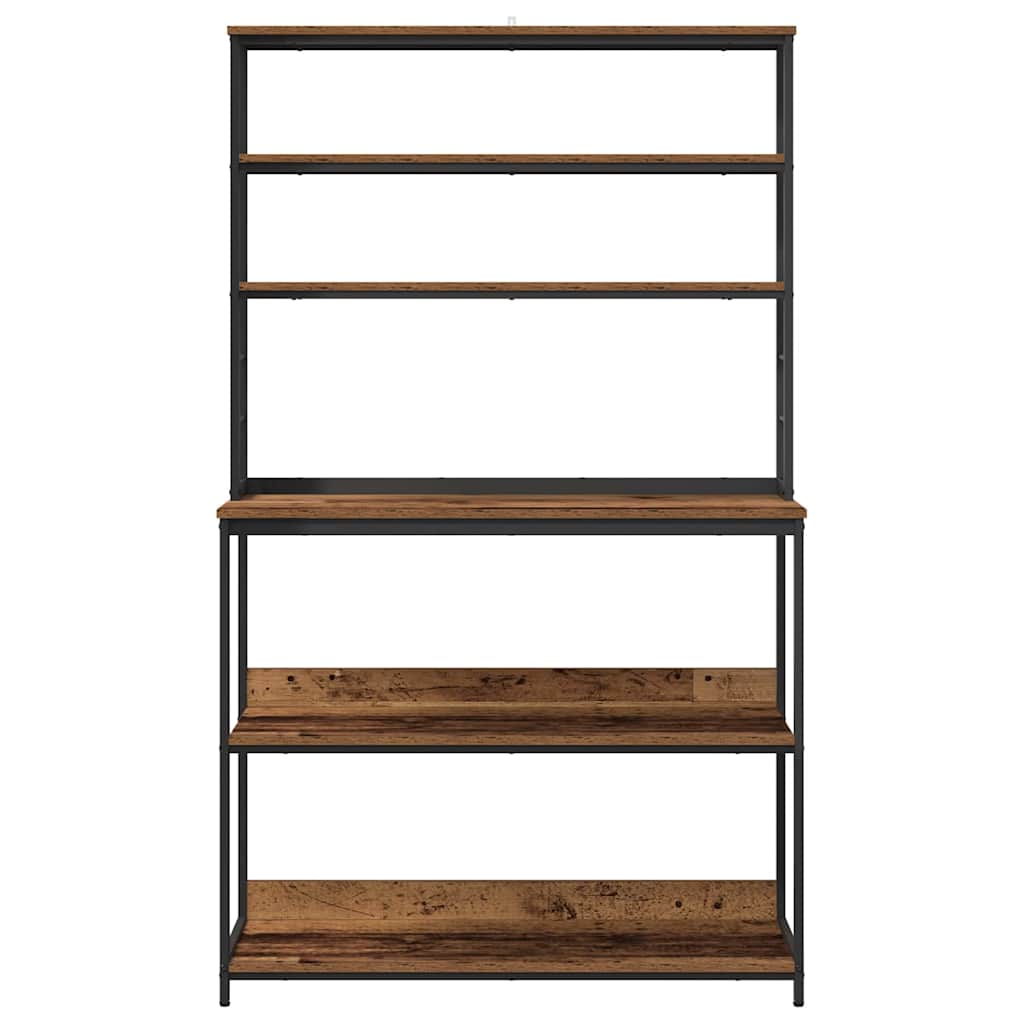 Mensola da cucina-Scaffale per Cucina Legno vecchio 100 x 40 x 168 cm