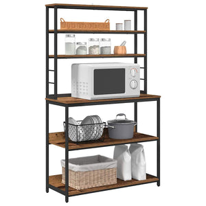 Mensola da cucina-Scaffale per Cucina Legno vecchio 100 x 40 x 168 cm