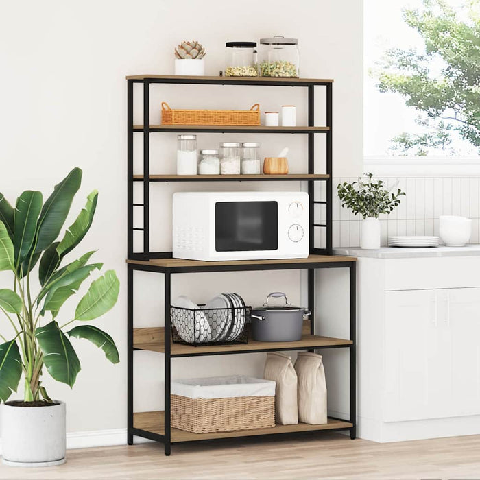 Mensola da cucina Rovere artigianale 100 x 40 x 168 cm 883897