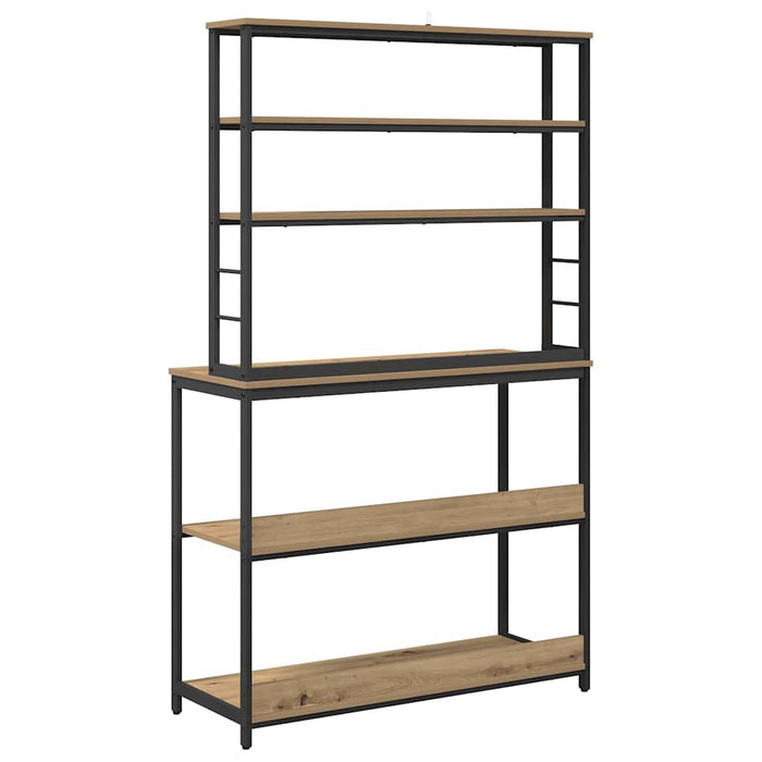 Mensola da cucina-Scaffale per Cucina Rovere artigianale 100 x 40 x 168 cm