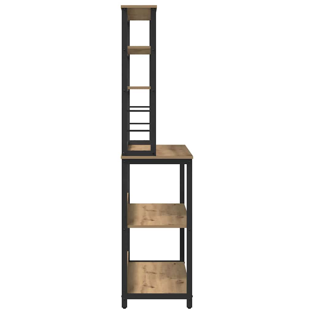 Mensola da cucina-Scaffale per Cucina Rovere artigianale 100 x 40 x 168 cm