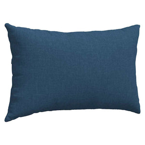 Cuscini da Divano 2 pz-Set di 2 Cuscini per Sofa Blu 50 x 30 cm Tessuto