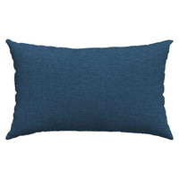 Cuscini da Divano 2 pz-Set di 2 Cuscini per Sofa Blu 50 x 30 cm Tessuto