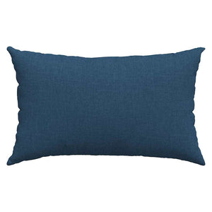 Cuscini da Divano 2 pz-Set di 2 Cuscini per Sofa Blu 50 x 30 cm Tessuto