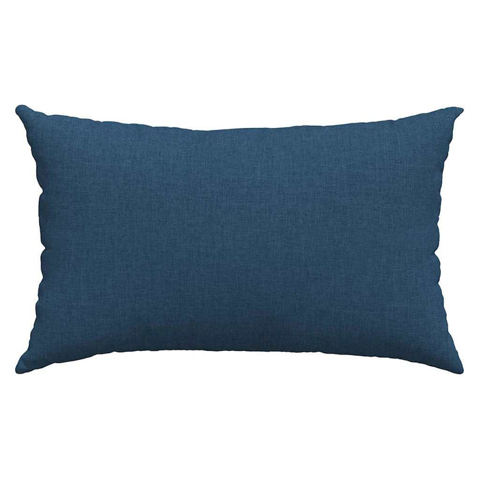 Cuscini da Divano 2 pz-Set di 2 Cuscini per Sofa Blu 50 x 30 cm Tessuto