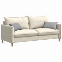 Cuscini da Divano 2 pz-Set di 2 Cuscini per Sofa Grigio Nuvola 50 x 30 cm Tessuto