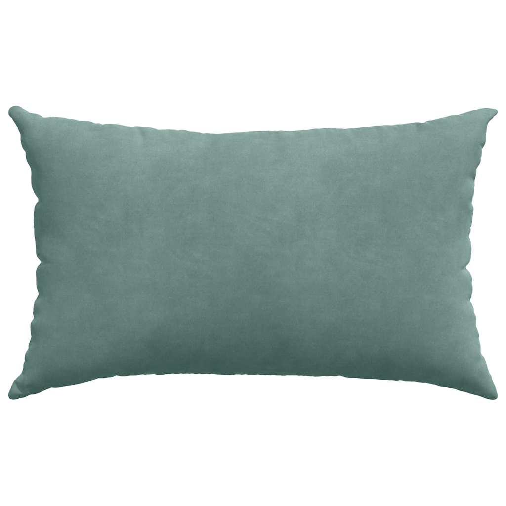 Cuscini da Divano 2 pz-Set di 2 Cuscini per Sofa Verde Mare 50 x 30 cm Tessuto in Cords