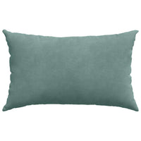 Cuscini da Divano 2 pz-Set di 2 Cuscini per Sofa Verde Mare 50 x 30 cm Tessuto in Cords