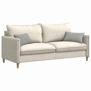 Cuscini da Divano 2 pz-Set di 2 Cuscini per Sofa Grigio chiaro 50 x 30 cm Tessuto 914091