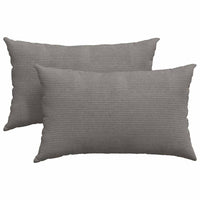 Cuscini da Divano 2 pz-Set di 2 Cuscini per Sofa Grigio chiaro 50 x 30 cm 857440