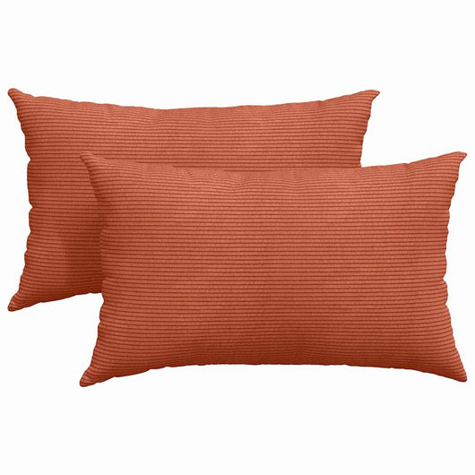 Cuscini da Divano 2 pcs Rosso Arancio 50 x 30 cm 42013652