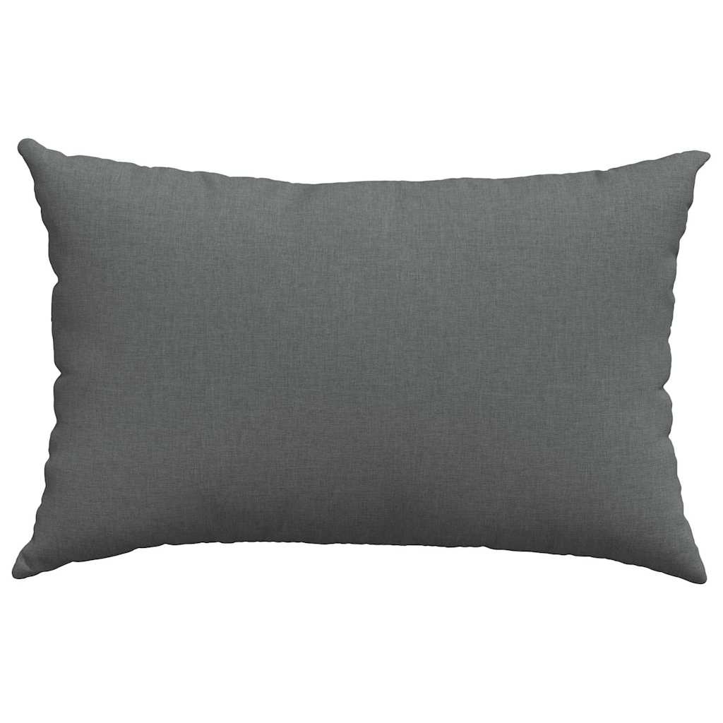 Cuscini da Divano 2 pz-Set di 2 Cuscini per Sofa Grigio scuro 60 x 40 cm Tessuto 330365