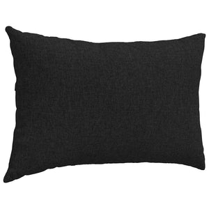Cuscini da Divano 2 pz-Set di 2 Cuscini per Sofa Nero 60 x 40 cm Tessuto 603243