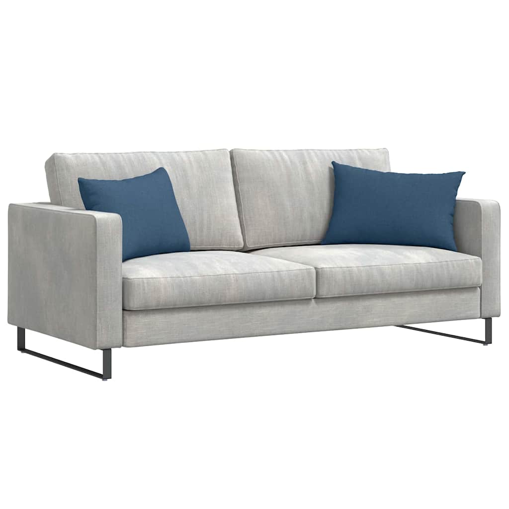 Cuscini da Divano 2 pz-Set di 2 Cuscini per Sofa Blu 60 x 40 cm Tessuto