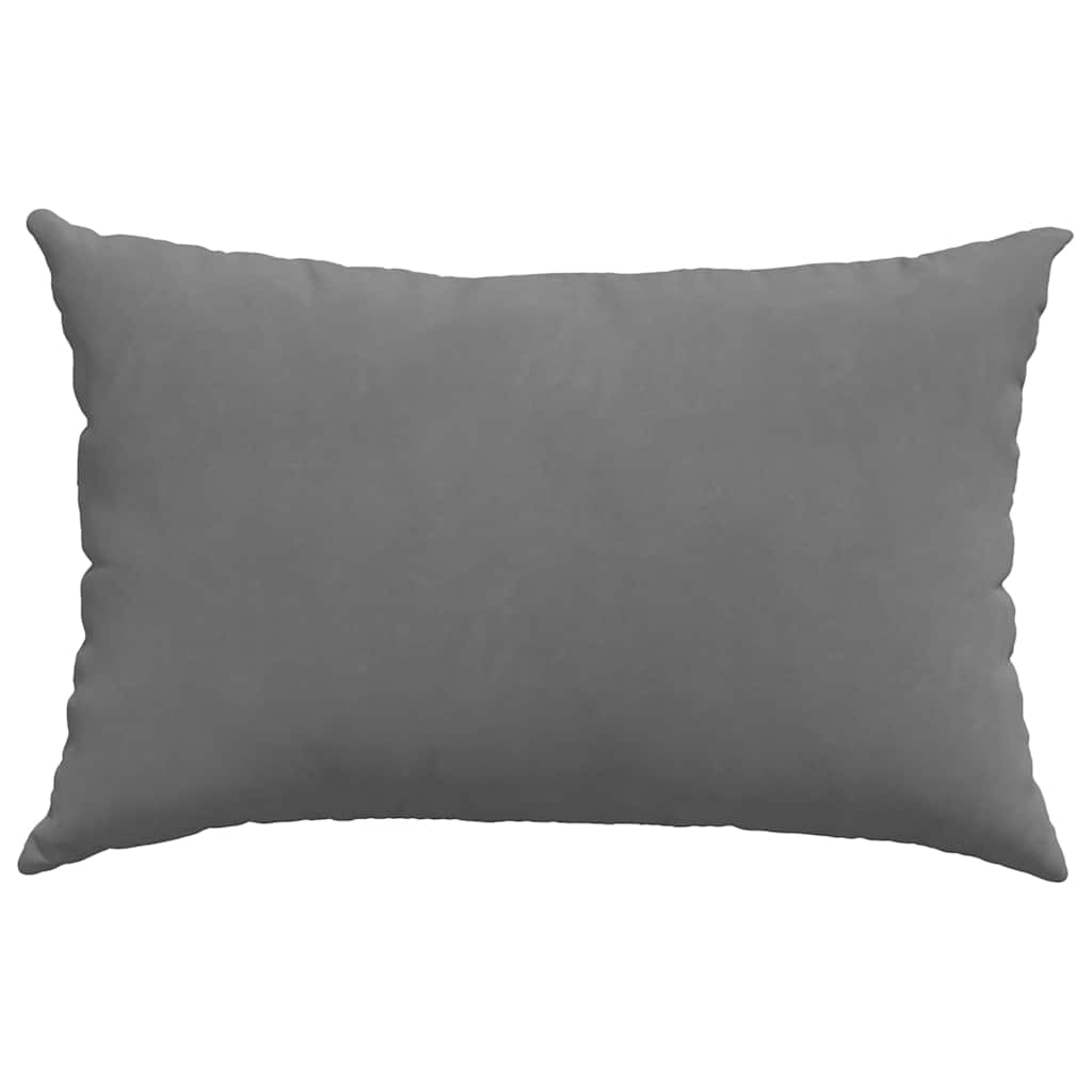 Cuscini da Divano 2 pz-Set di 2 Cuscini per Sofa Grigio scuro 60 x 40 cm Tessuto 548536