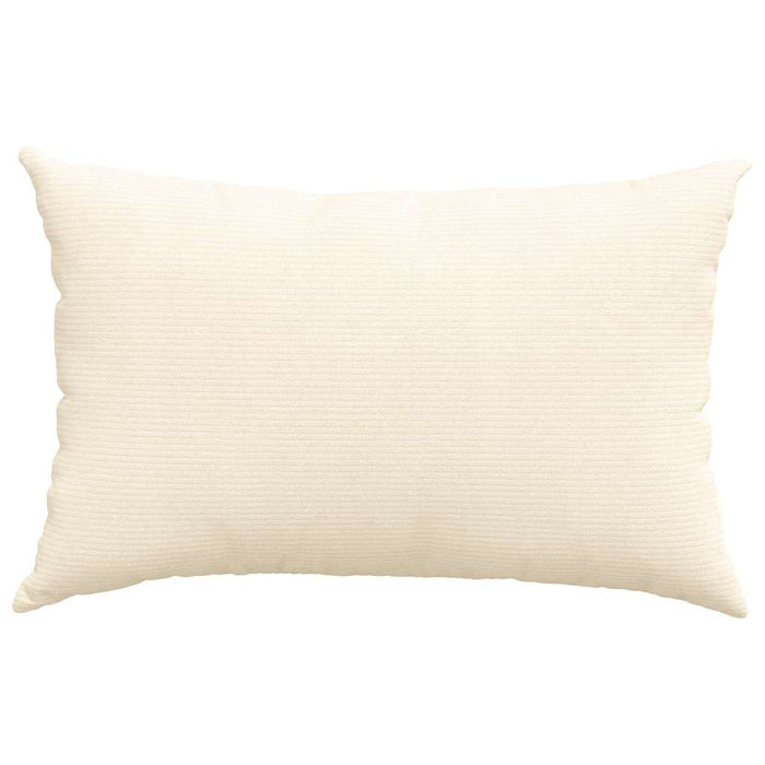 Cuscini da Divano 2 pcs Crema 60 x 40 cm Tessuto in Cords 42013690