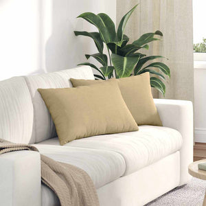 Cuscini da Divano 2 pz-Set di 2 Cuscini per Sofa Grigio Verde 60 x 40 cm