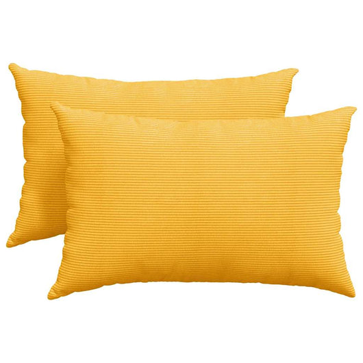Cuscini da Divano 2 pcs Giallo Chiaro 60 x 40 cm 42013694