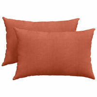 Cuscini da Divano 2 pcs Rosso Arancio 60 x 40 cm 42013695