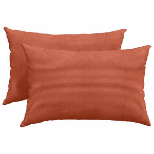 Cuscini da Divano 2 pcs Rosso Arancio 60 x 40 cm 42013695