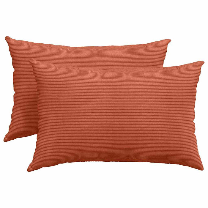 Cuscini da Divano 2 pcs Rosso Arancio 60 x 40 cm 42013695