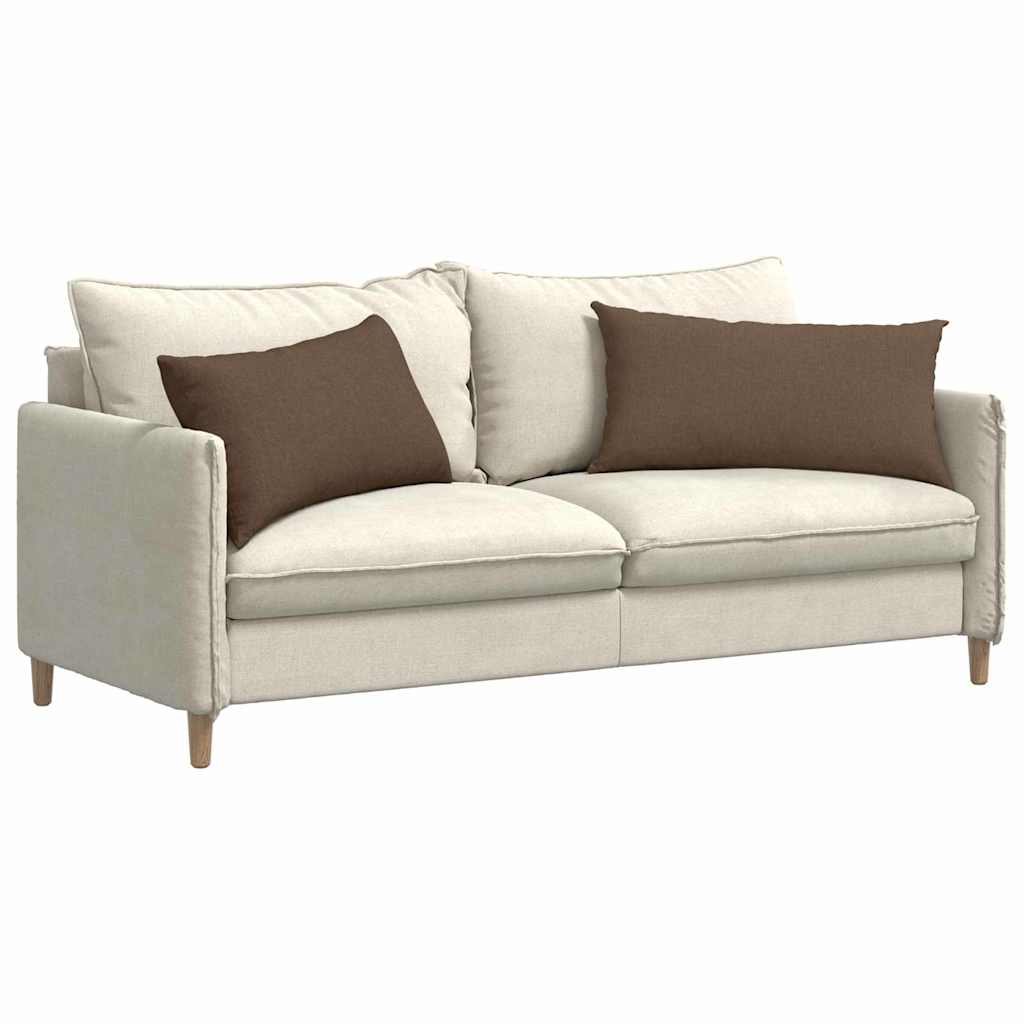 Cuscini da Divano 2 pz-Set di 2 Cuscini per Sofa Marrone 80 x 40 cm Tessuto