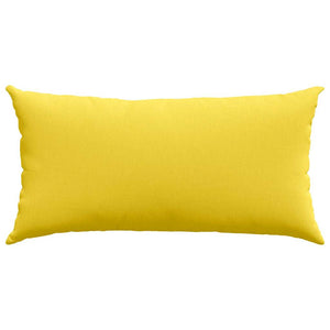 Cuscini da Divano 2 pz-Set di 2 Cuscini per Sofa Giallo Chiaro 80 x 40 cm Tessuto