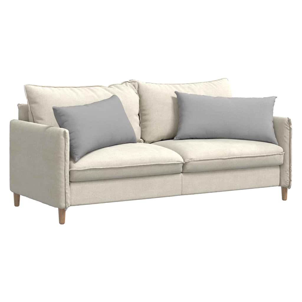 Cuscini da Divano 2 pz-Set di 2 Cuscini per Sofa Grigio Nuvola 80 x 40 cm Tessuto