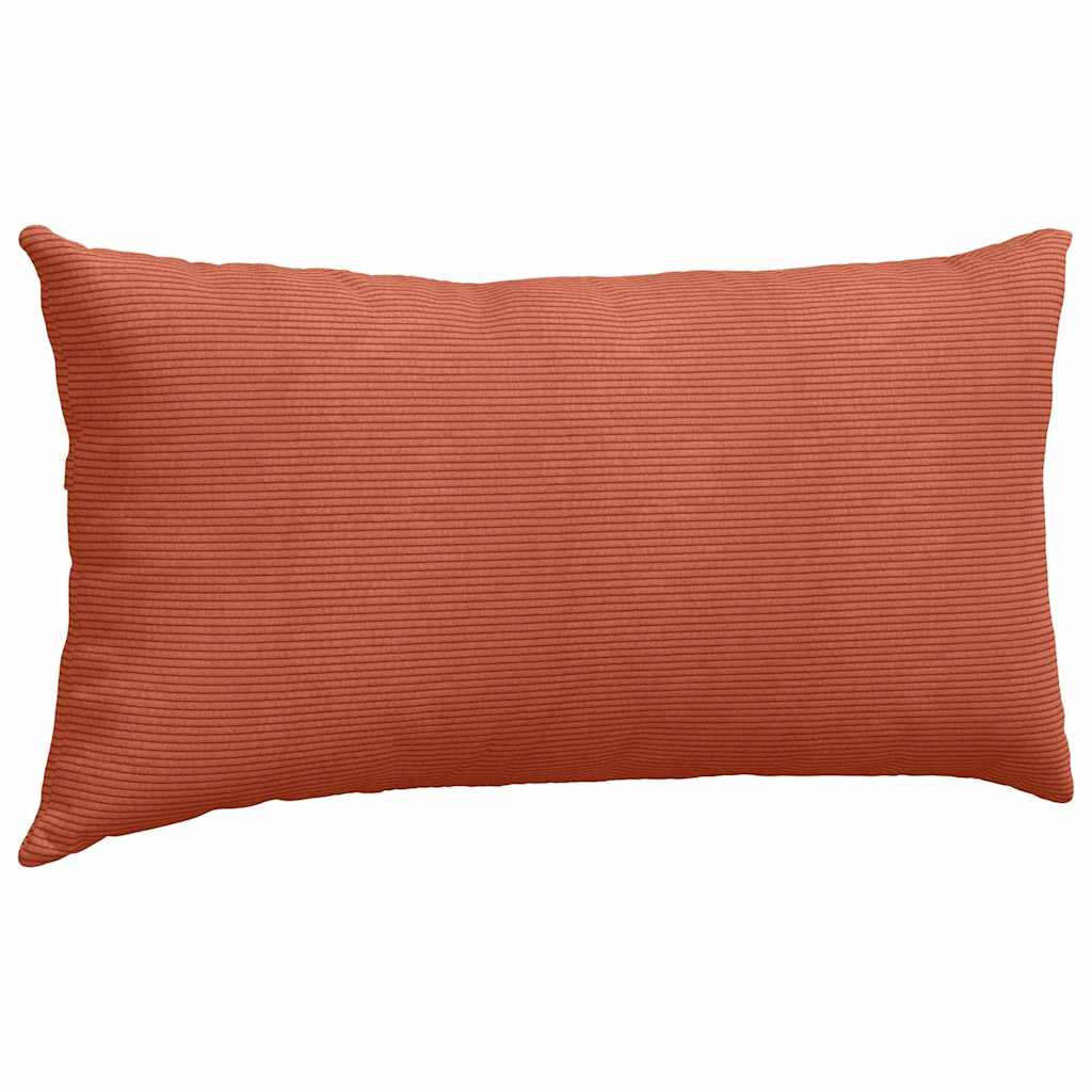 Cuscini da Divano 2 pz-Set di 2 Cuscini per Sofa Rosso Arancio 80 x 40 cm