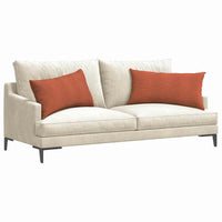 Cuscini da Divano 2 pz-Set di 2 Cuscini per Sofa Rosso Arancio 80 x 40 cm