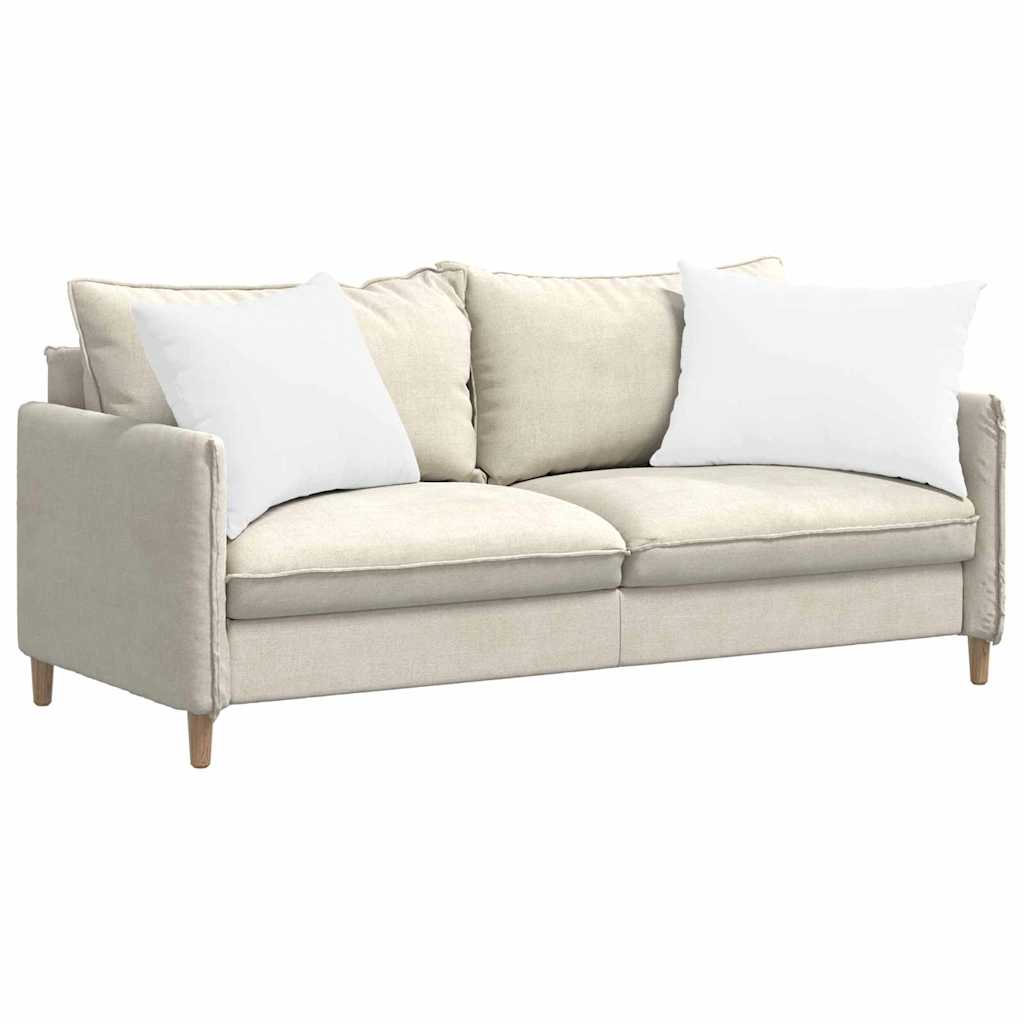 Cuscini da Divano 2 pz-Set di 2 Cuscini per Sofa Bianco 70 x 50 cm Tessuto