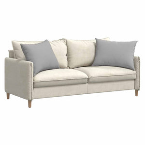 Cuscini da Divano 2 pz-Set di 2 Cuscini per Sofa Grigio Nuvola 70 x 50 cm Tessuto