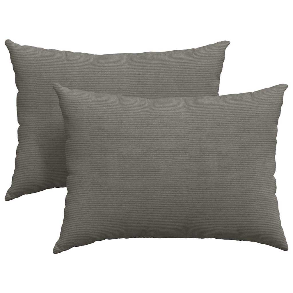 Cuscini da Divano 2 pz-Set di 2 Cuscini per Sofa Grigio chiaro 70 x 50 cm 201592