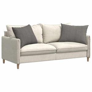 Cuscini da Divano 2 pz-Set di 2 Cuscini per Sofa Grigio chiaro 70 x 50 cm 201592