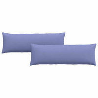 Cuscini da Divano 2 pz-Set di 2 Cuscini per Sofa Blu jeans 120 x 40 cm Tessuto