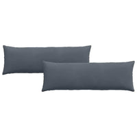 Cuscini da Divano 2 pz-Set di 2 Cuscini per Sofa Grigio scuro 120 x 40 cm 376352