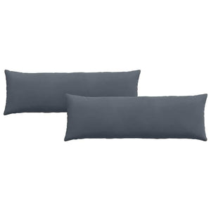 Cuscini da Divano 2 pz-Set di 2 Cuscini per Sofa Grigio scuro 120 x 40 cm 376352