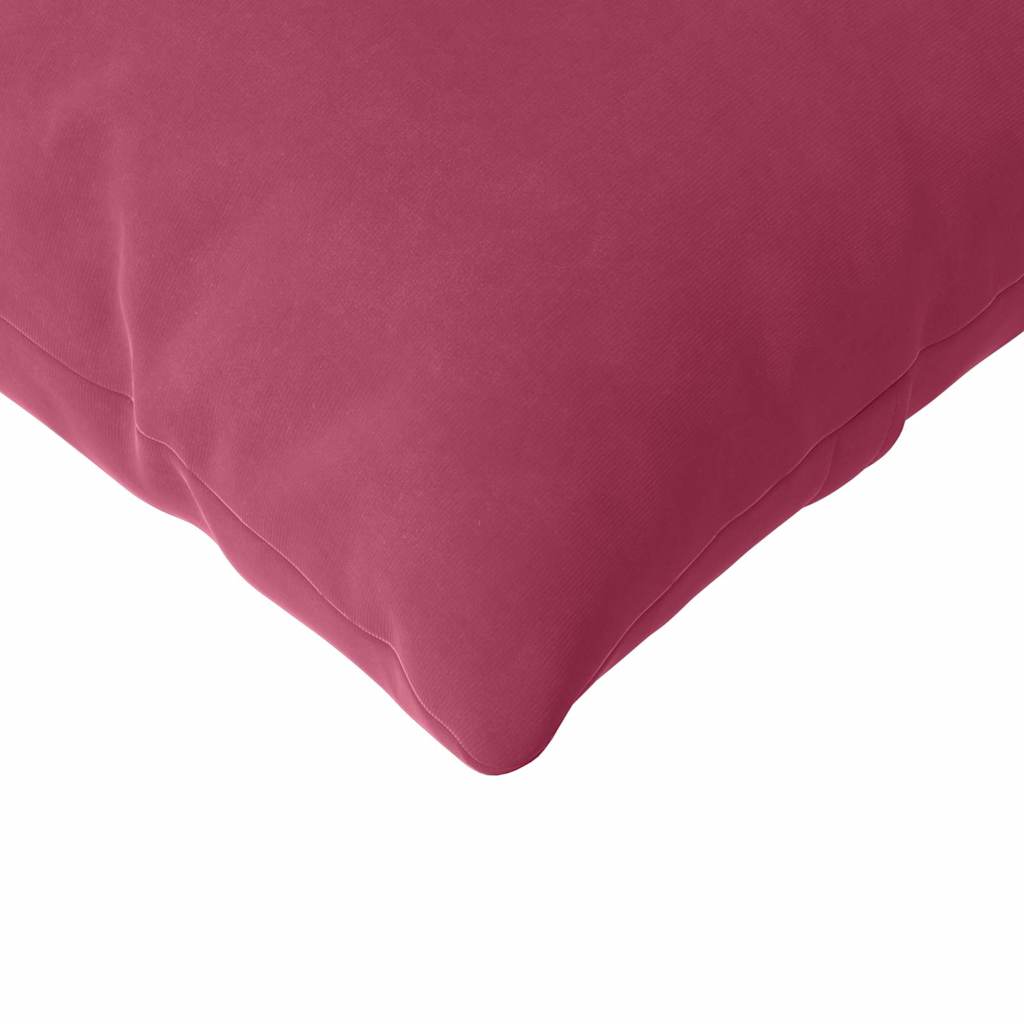 Cuscini da Divano 2 pz-Set di 2 Cuscini per Sofa Rosso Vino 120 x 40 cm Tessuto in Cords