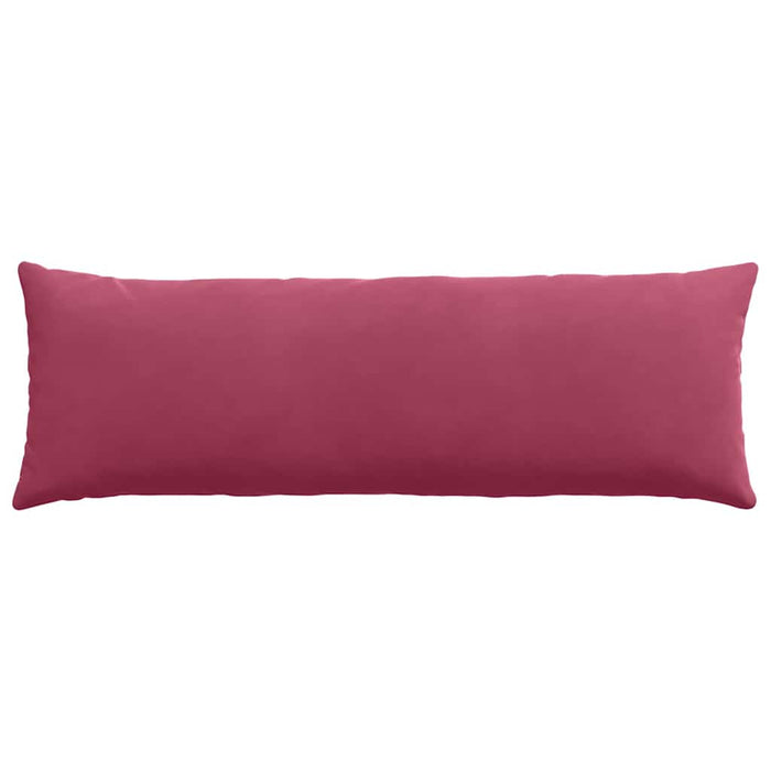 Cuscini da Divano 2 pz-Set di 2 Cuscini per Sofa Rosso Vino 120 x 40 cm Tessuto in Cords