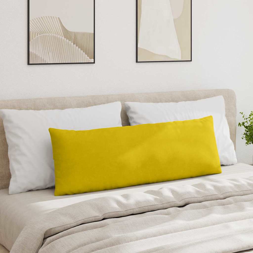 Cuscini da Divano 2 pcs Giallo 120 x 40 cm Tessuto in Cords 42013806